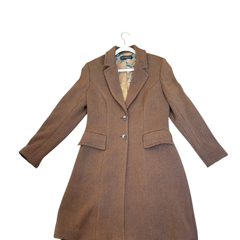 Peruvian Connection Wool and Alpaca coat with Silk Lining
